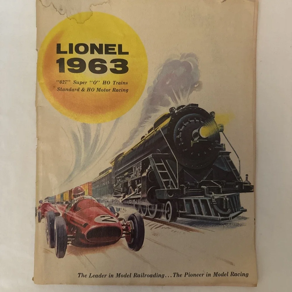 Original 1963 Lionel Trains Consumer Catalog Postwar 027 Super O HO Racing